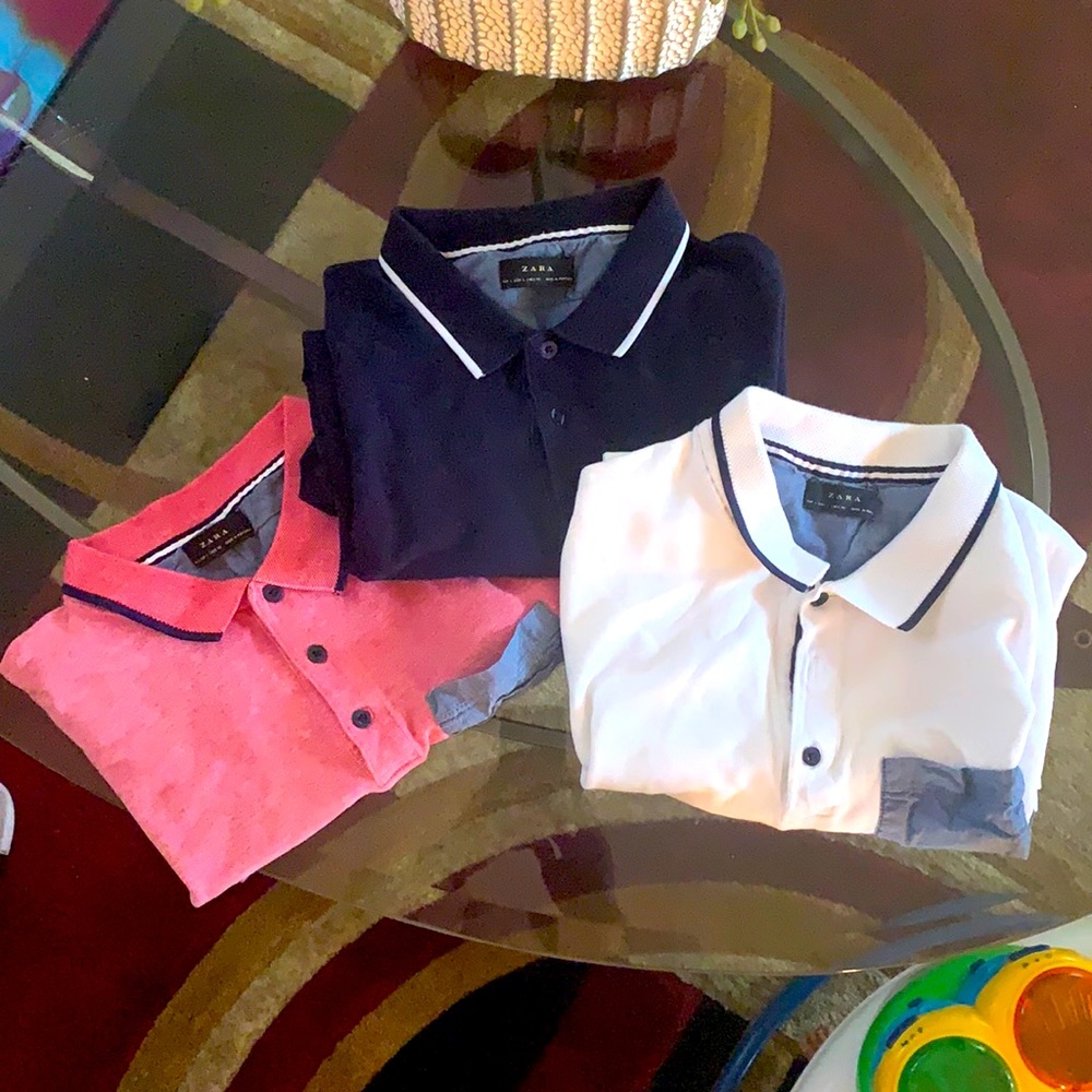 ZARA bundle of polo shirts. Women’s size large.